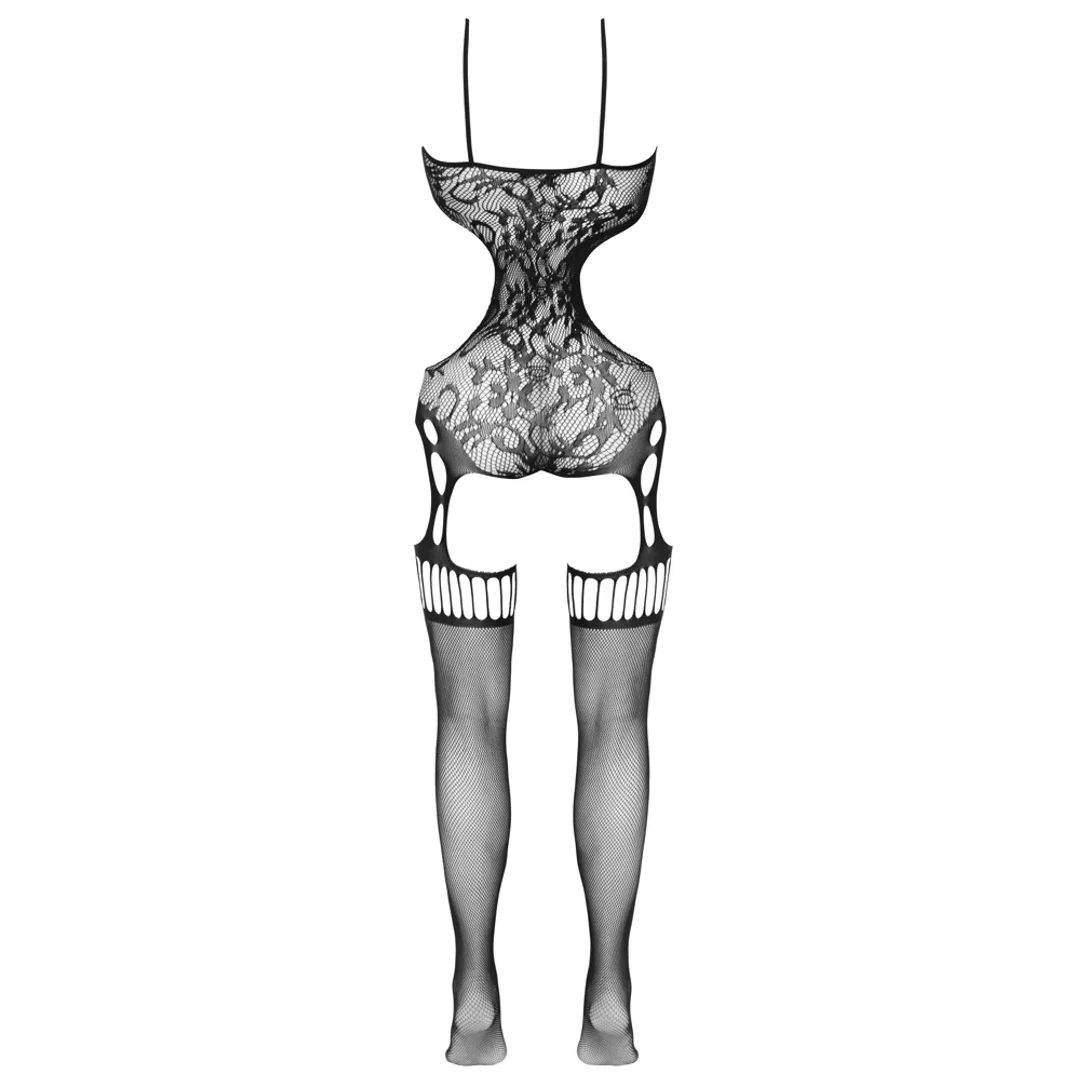Cottelli Collection Fantasy Bodystocking siateczkowy czarny S-L — zdjęcie 6