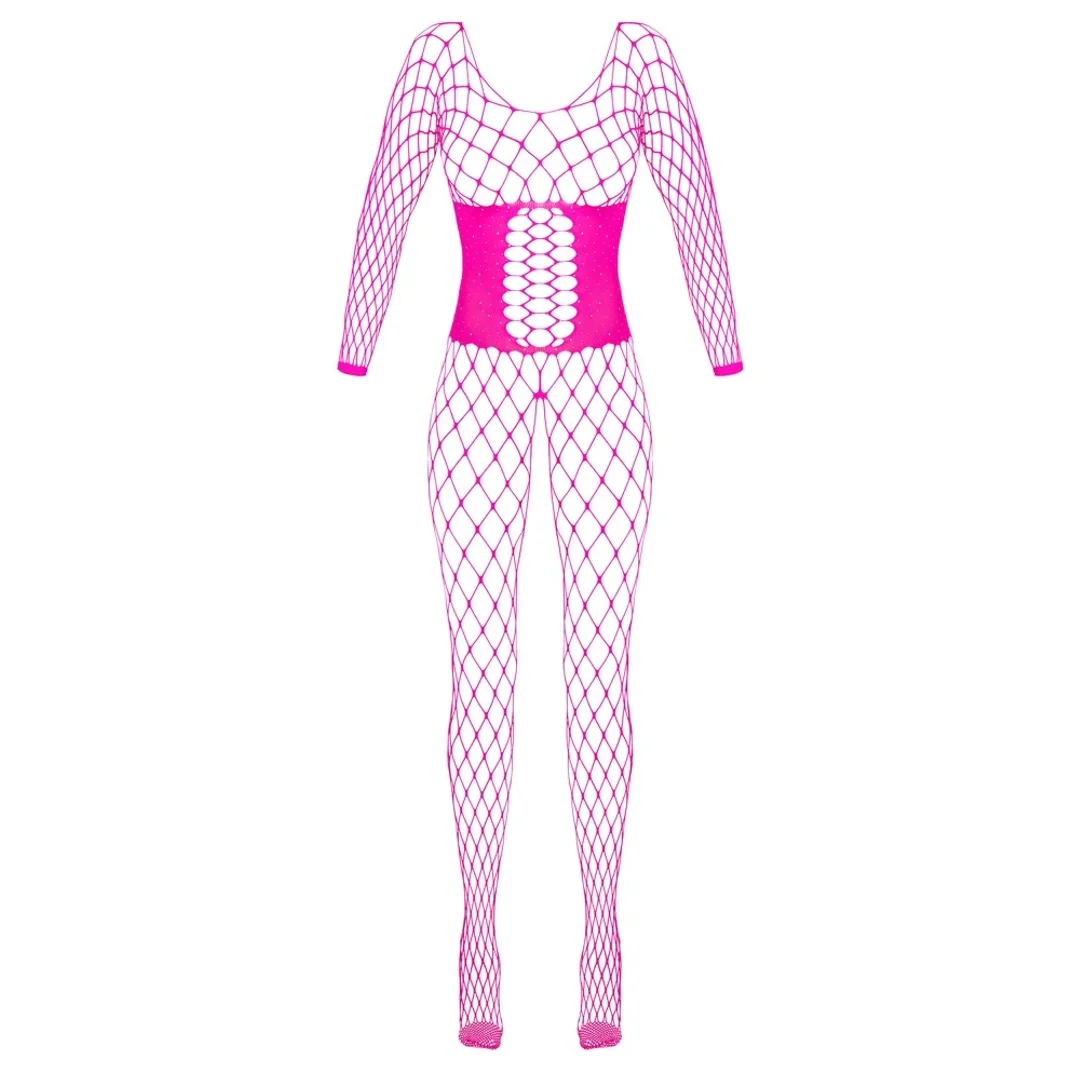 Cottelli Collection Fantasy Gorsetowe Bodystocking Rożowe, bezszwowe — zdjęcie 6