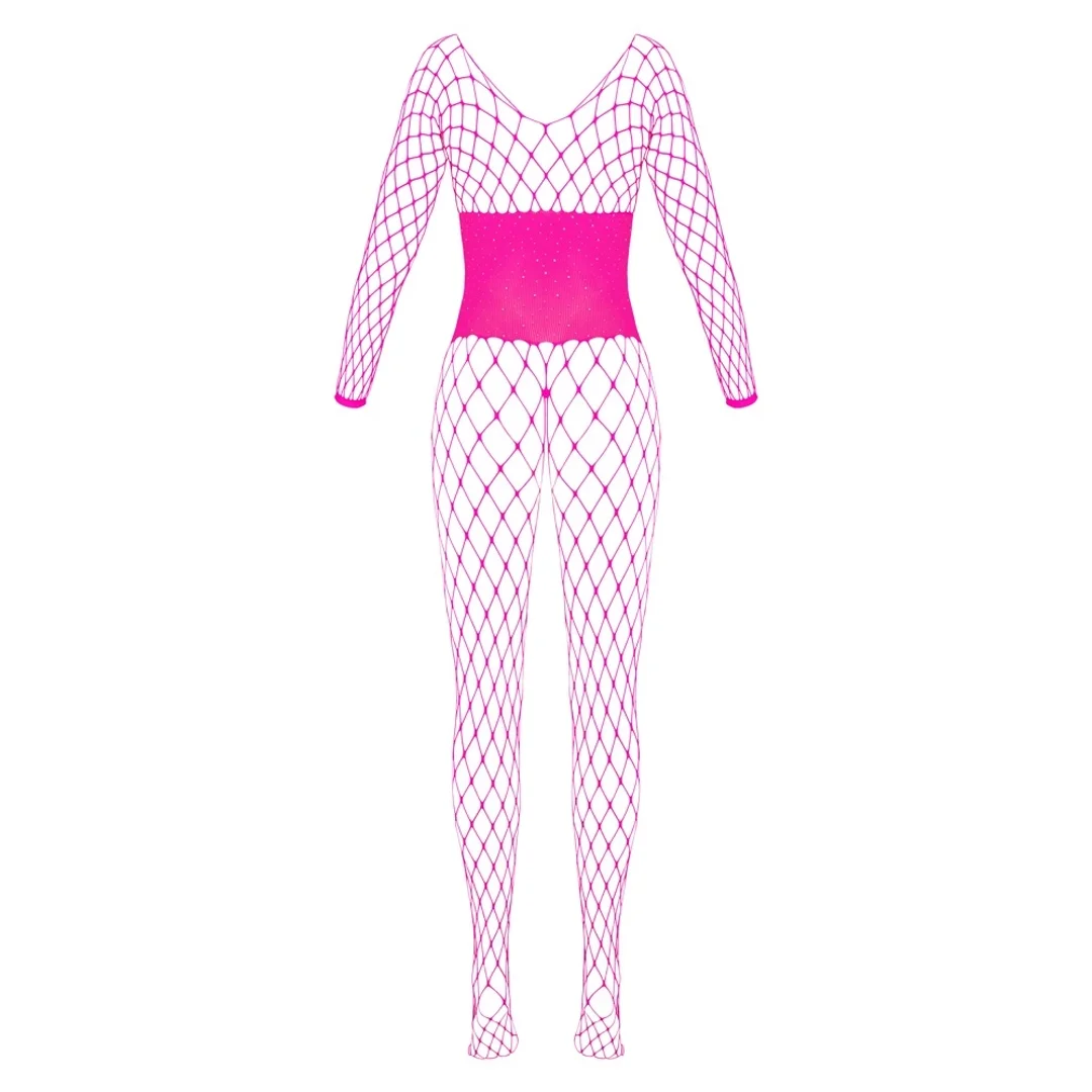 Cottelli Collection Fantasy Gorsetowe Bodystocking Rożowe, bezszwowe — zdjęcie 7