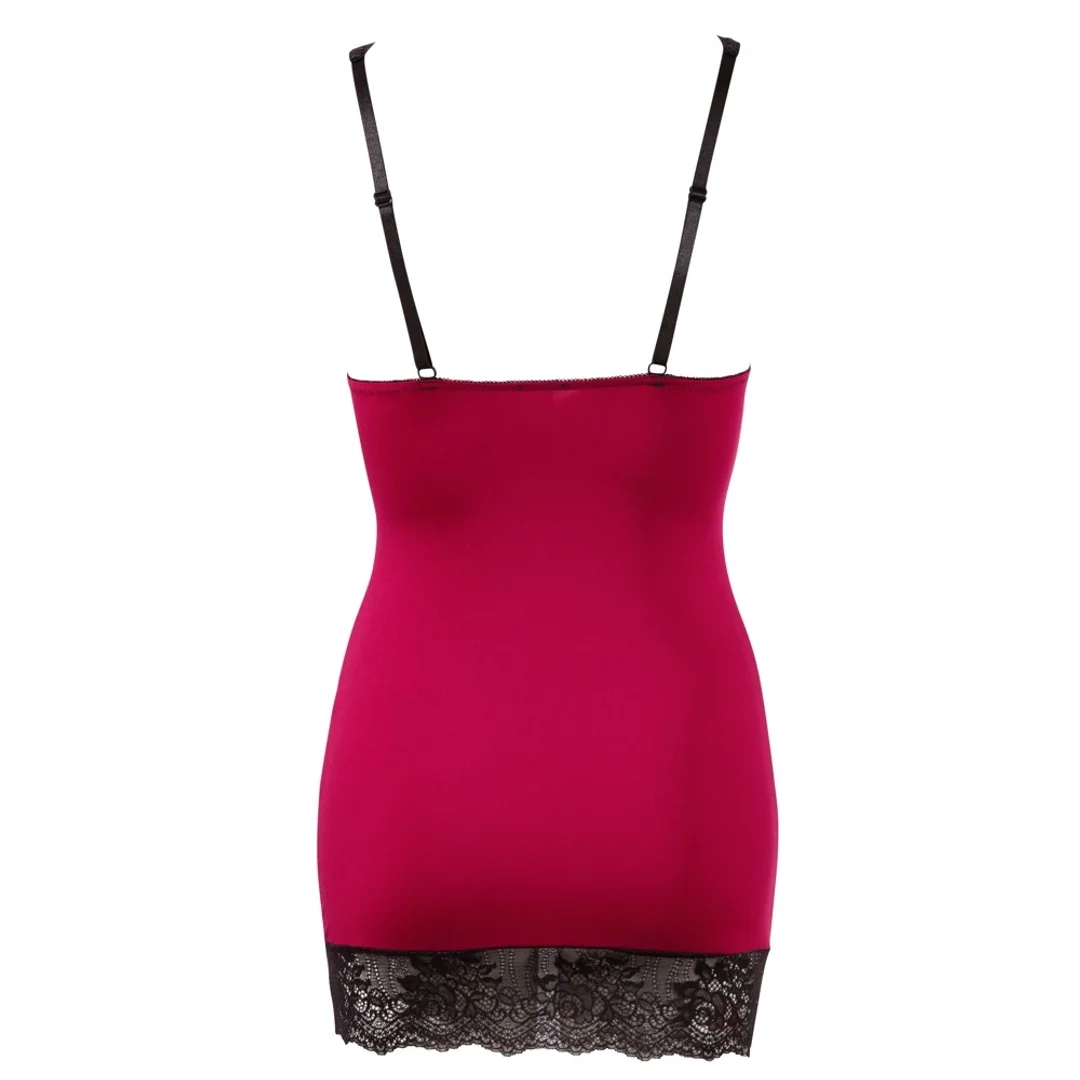 Cottelli Collection LINGERIE Sukienka Czerwona Koronka L Regulowana — zdjęcie 4