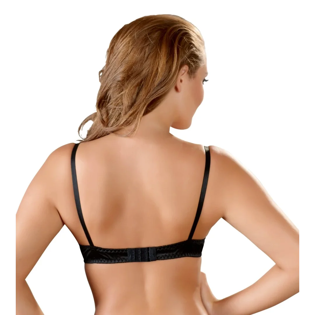 Cottelli Lingerie biustonosz na fiszbinach czarny 80C haftowany — zdjęcie 3