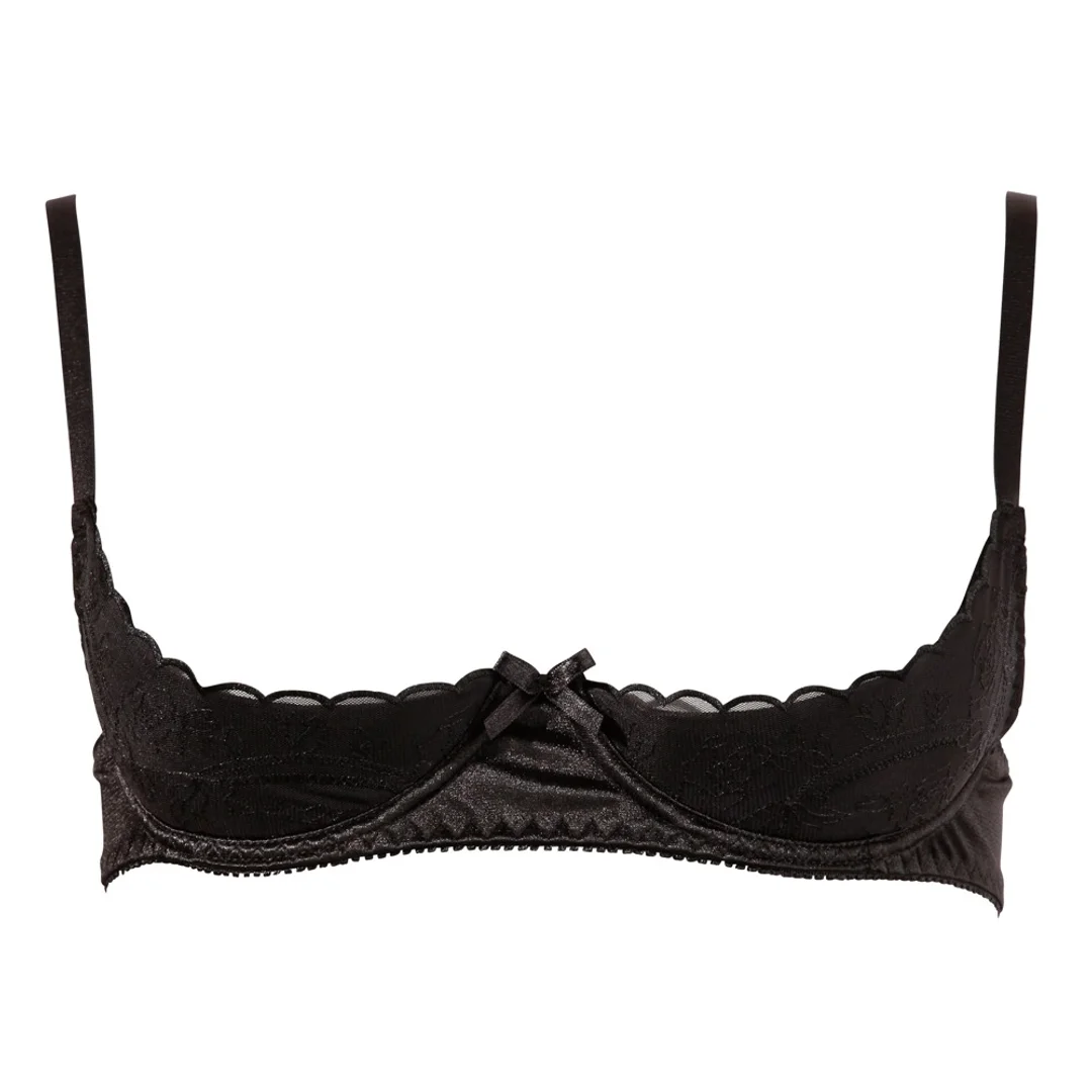 Cottelli Lingerie biustonosz na fiszbinach czarny 80C haftowany — zdjęcie 4