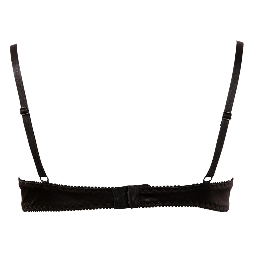 Cottelli Lingerie biustonosz na fiszbinach czarny 80C haftowany — zdjęcie 5