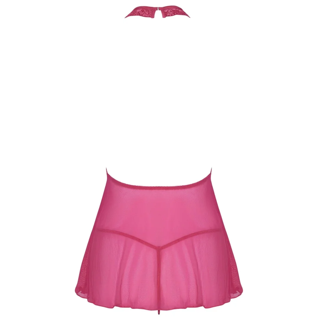 Cottelli Lingerie Haleczka Rożowa Koronka + Stringi L/XL — zdjęcie 8