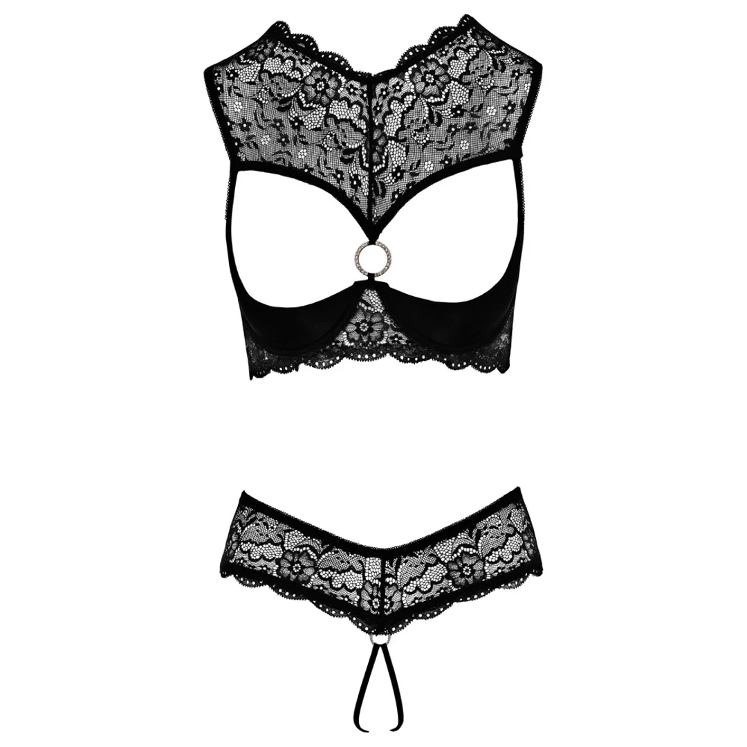 Cottelli Lingerie komplet koronkowy 2-częściowy 75B/S czarny — zdjęcie 6