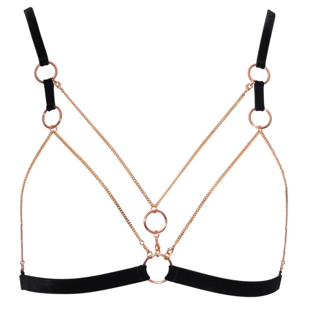 Cottelli Lingerie komplet paseczkow i łańcuszkow z koronką M — zdjęcie 7