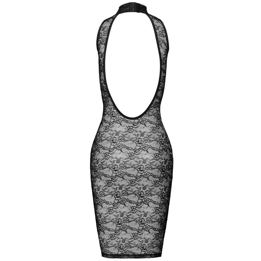 Cottelli LINGERIE Lace Dress S czarna koronkowa sukienka midi bez rękawow — zdjęcie 8