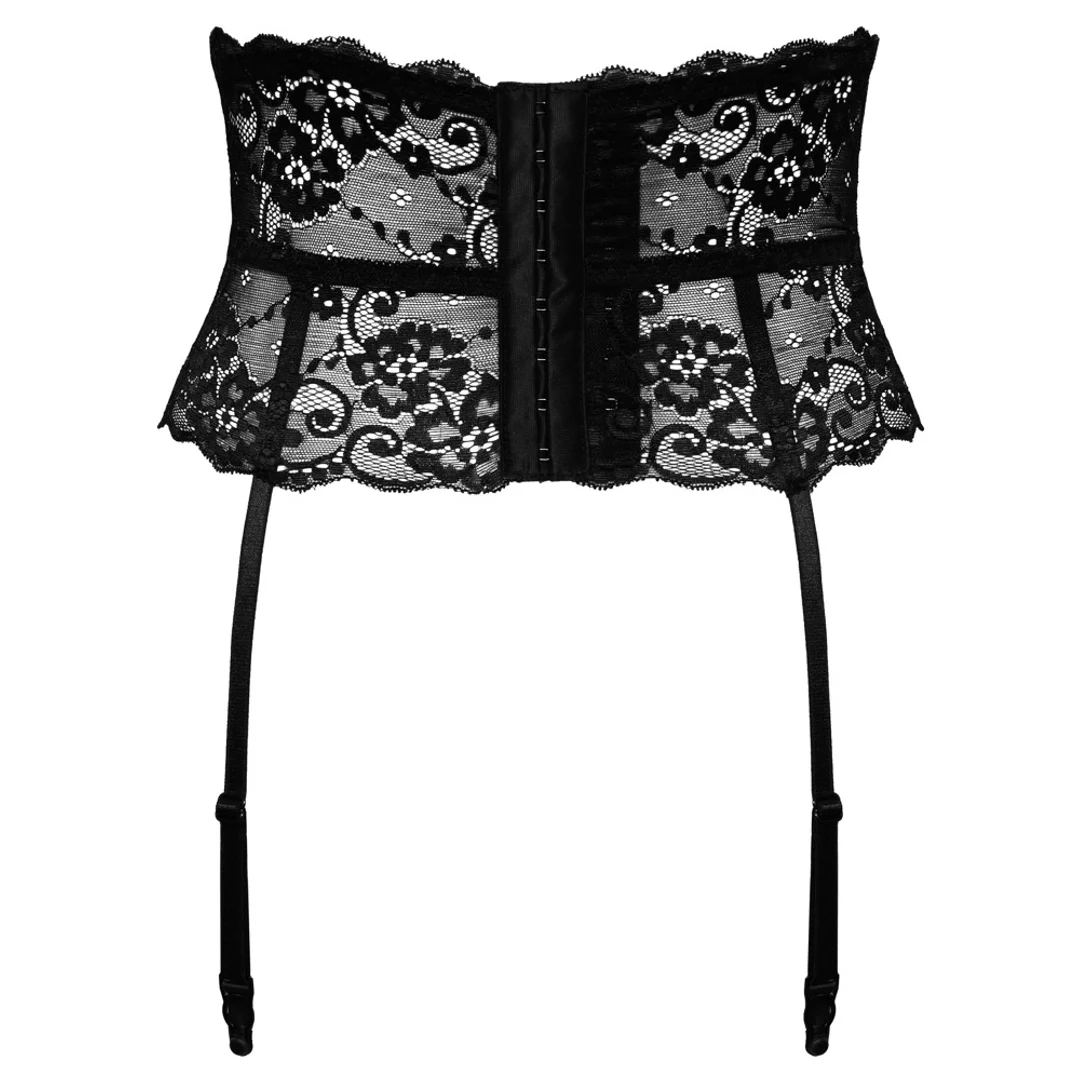 Cottelli LINGERIE Pas do Pończoch Czarny Koronkowy M Regulowany — zdjęcie 5