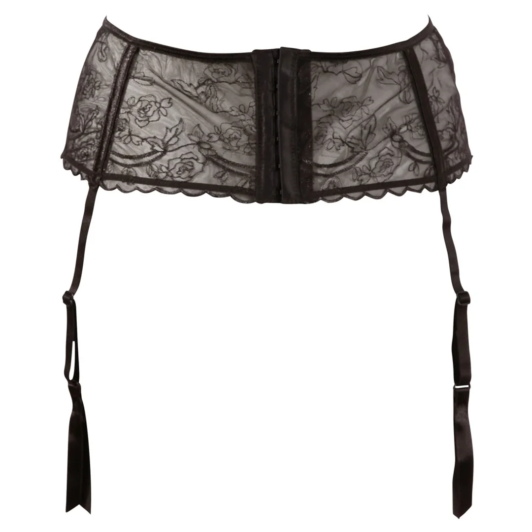 Cottelli Lingerie Pas do Pończoch Czarny L 4 Regulowane Szelki — zdjęcie 5