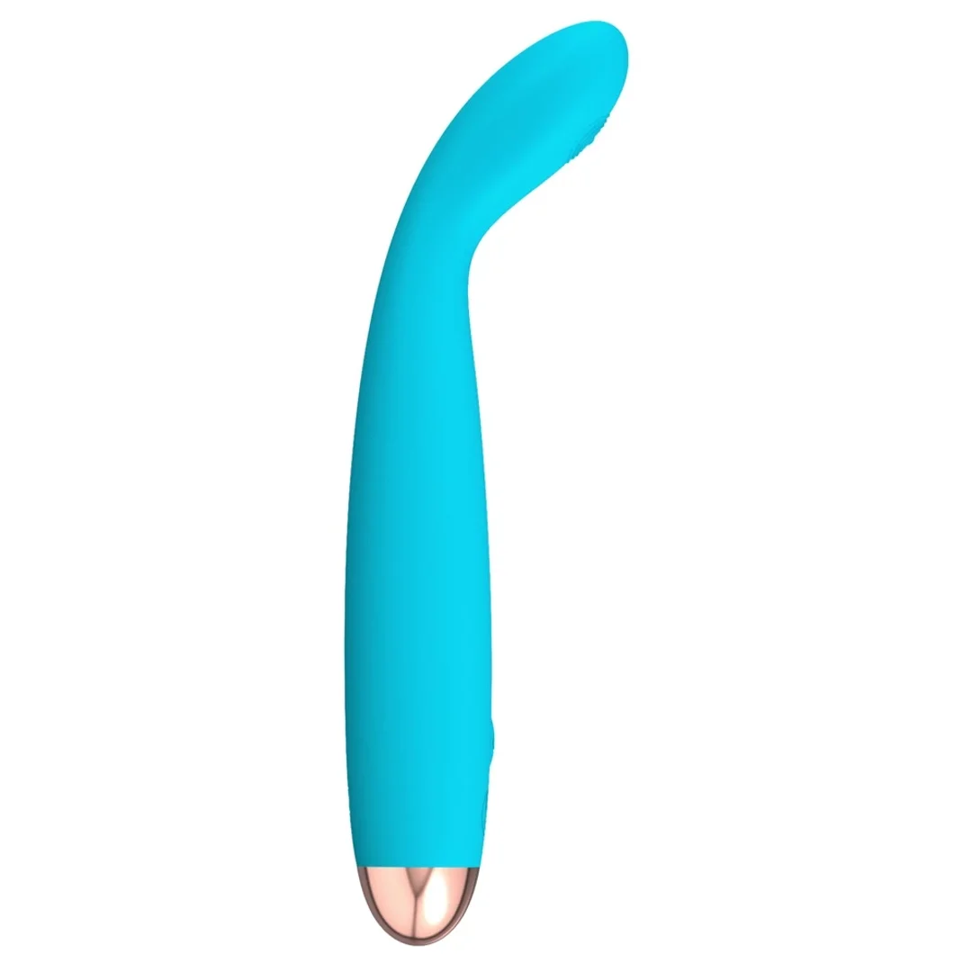 Cuties Mini Wibrator Stymulujący Niebieski 18,7 cm USB 7 Trybow — zdjęcie 2