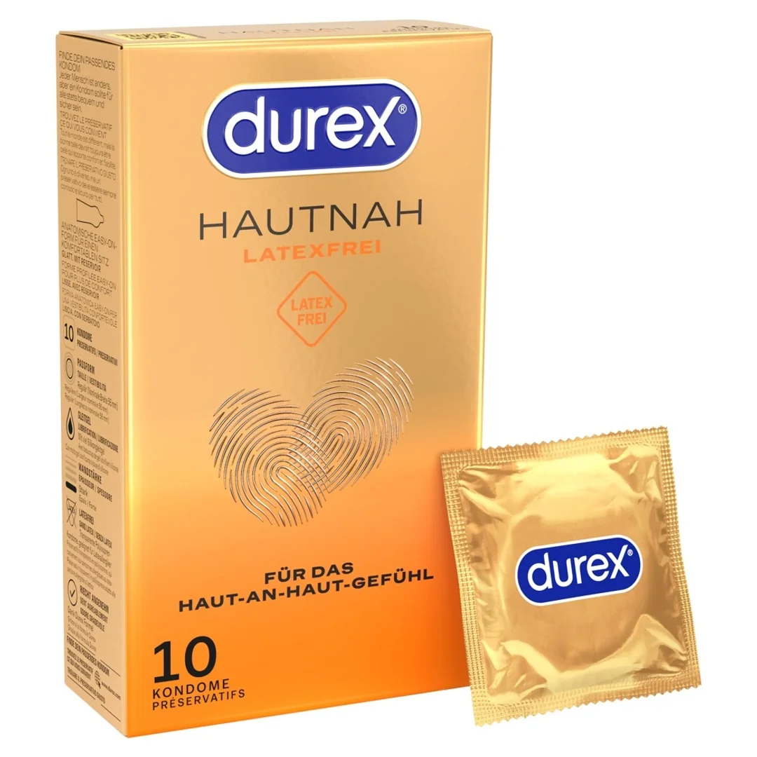 Durex Hautnah Latexfrei 10 szt. anatomiczne prezerwatywy bez lateksu — zdjęcie 2
