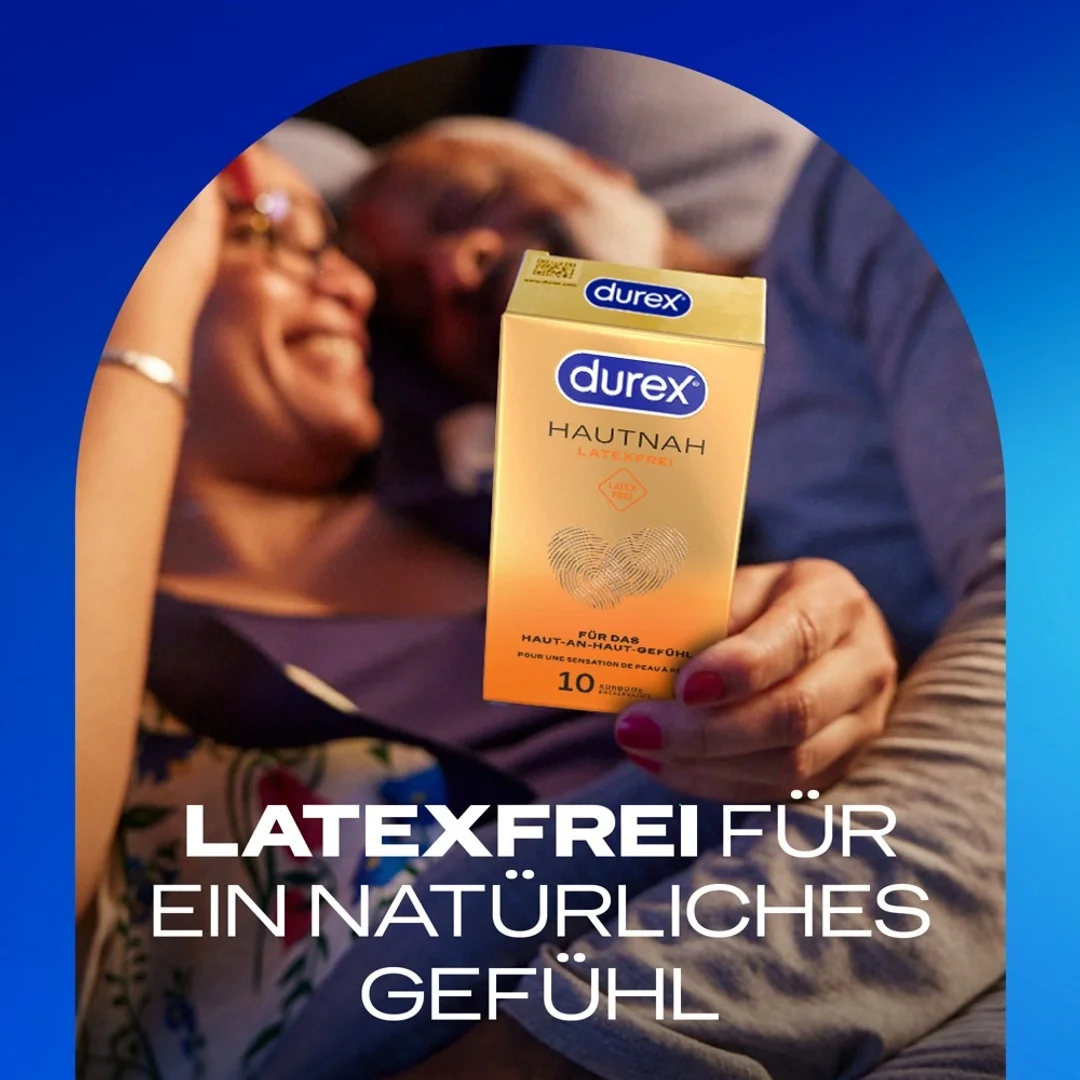 Durex Hautnah Latexfrei 10 szt. anatomiczne prezerwatywy bez lateksu — zdjęcie 4