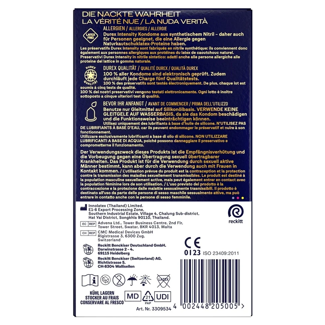 Durex Intensity Extra Large 61mm 8 szt. prezerwatywy bez lateksu — zdjęcie 6