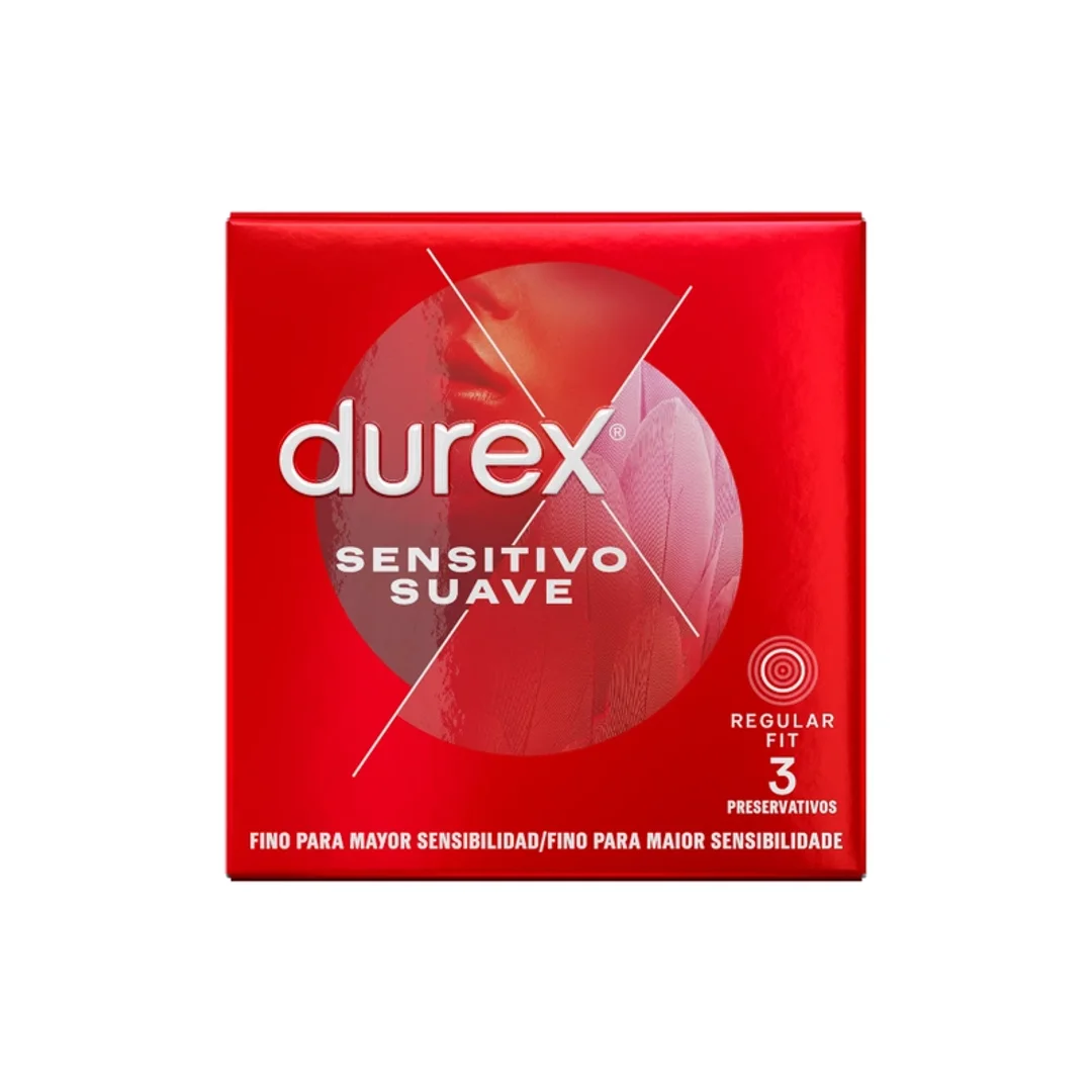 Durex Sensitive Soft prezerwatywy 3 szt. cienkie, anatomiczne, nawilżane — zdjęcie 2