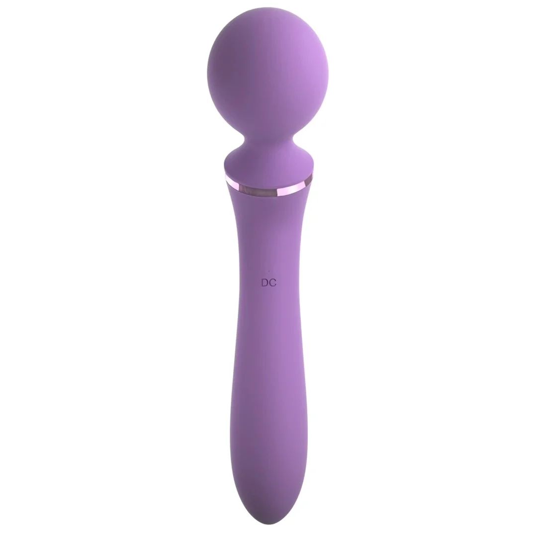 Fantasy For Her Masażer dwufunkcyjny 19,5cm fioletowy silikonowy — zdjęcie 3