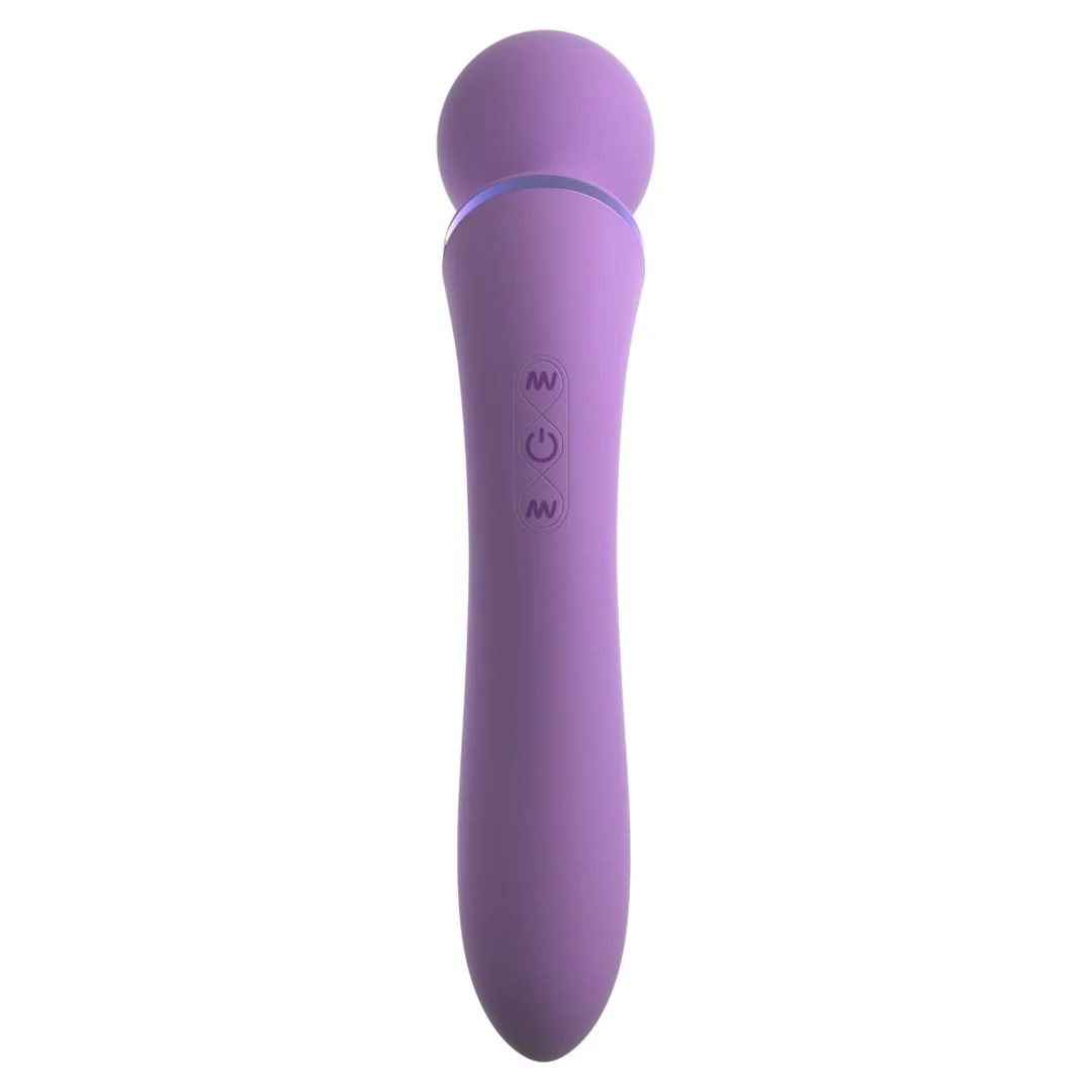 Fantasy For Her Masażer dwufunkcyjny 19,5cm fioletowy silikonowy — zdjęcie 4