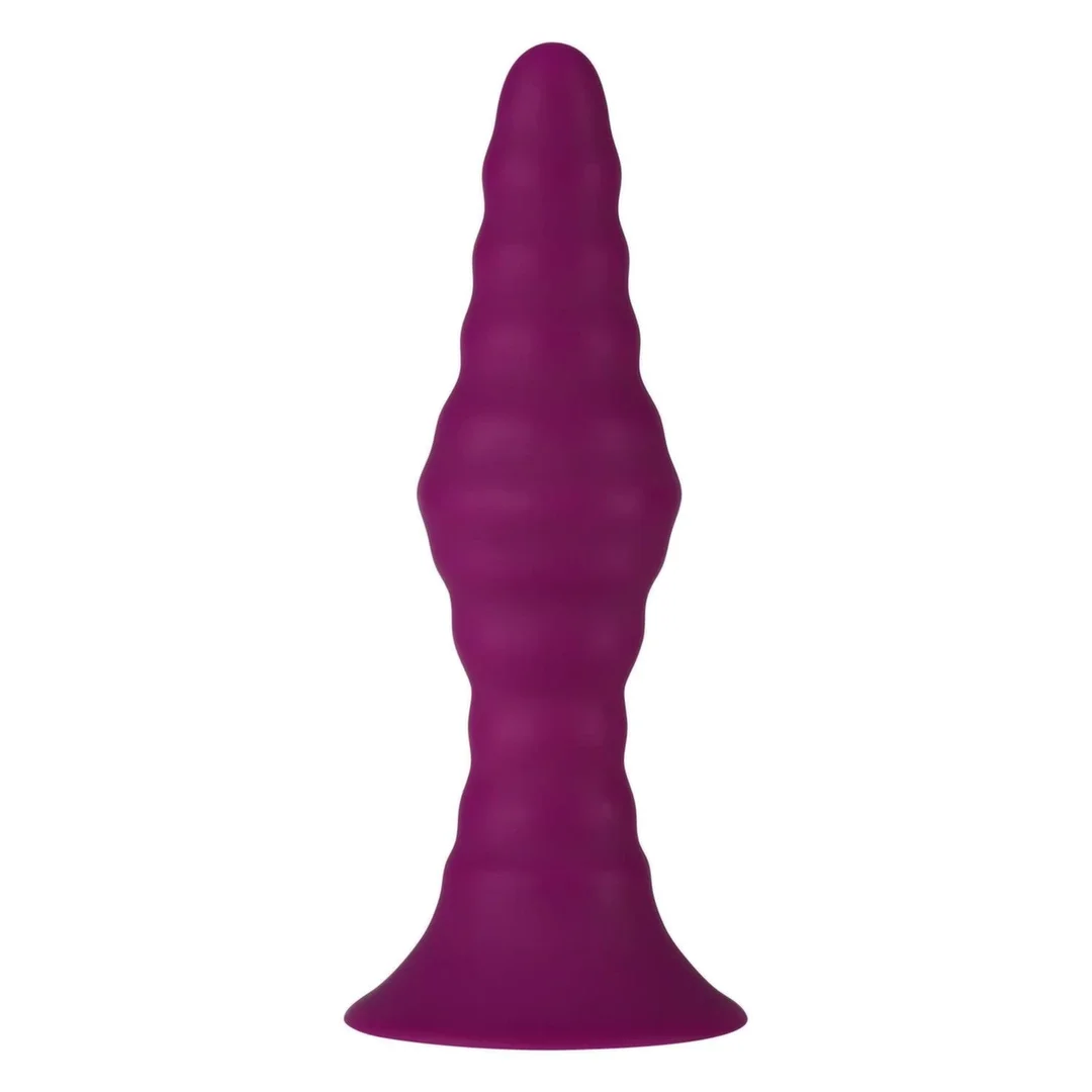 FemmeFunn Pyra Large Dark Fuchsia - wibrująca zatyczka z pilotem, silikon — zdjęcie 4