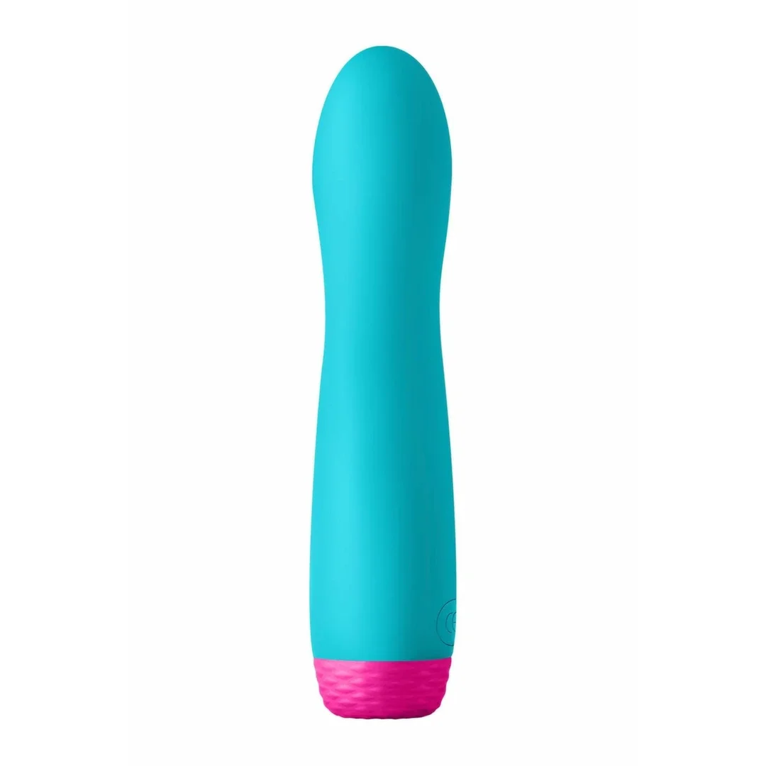 FemmeFunn Rora Turquoise - Wibrujący model obrotowy z płynnym silikonem — zdjęcie 4