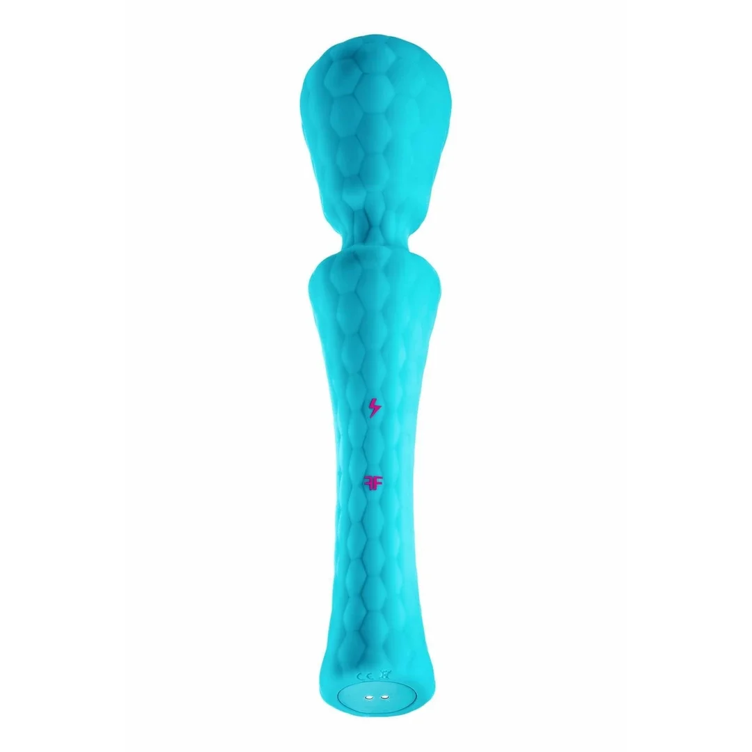FemmeFunn Ultra Wand XL Turquoise - duży masażer osobisty, 10 trybow — zdjęcie 3
