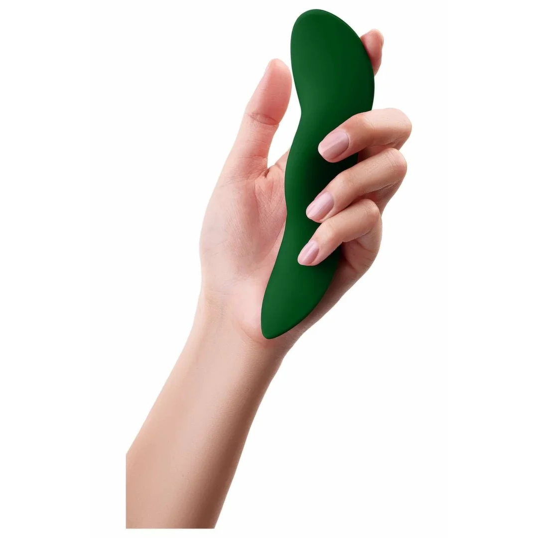 FemmeFunn Unda Dark Green - bezprzewodowy masażer intymny, 10 trybow — zdjęcie 3