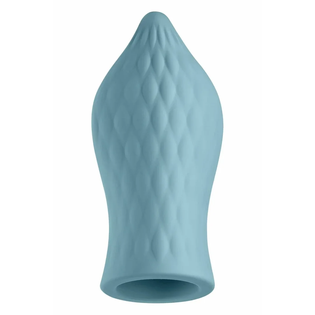 FemmeFunn Versa Bullet z nakładką T Sleeve Light Blue silikonowa 7 trybow — zdjęcie 4