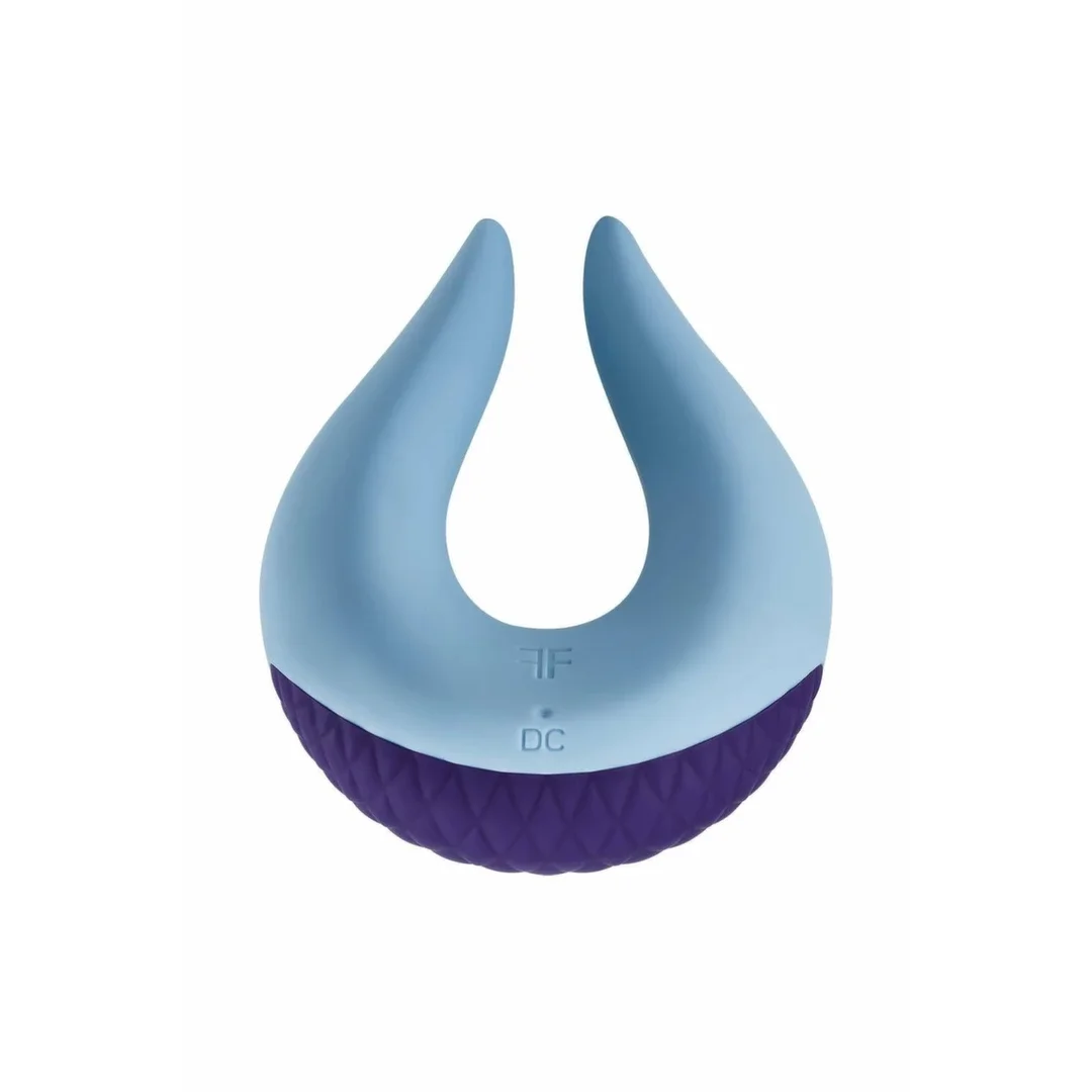 FemmeFunn Volea Light Blue/Dark Purple - Wibrator z ruchomą końcowką, 10 trybow — zdjęcie 2