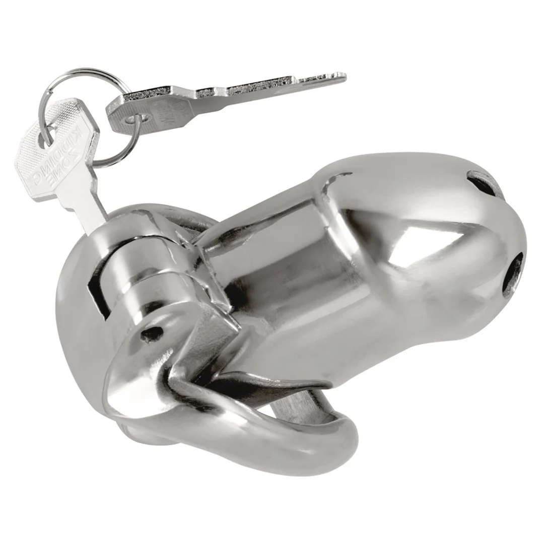Fetish Collection Chastity Cage II metalowy system zabezpieczający 8,5 cm — zdjęcie 2