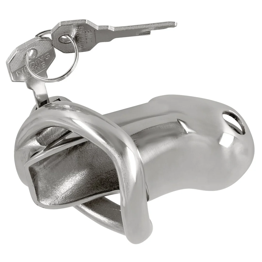 Fetish Collection Chastity Cage II metalowy system zabezpieczający 8,5 cm — zdjęcie 3