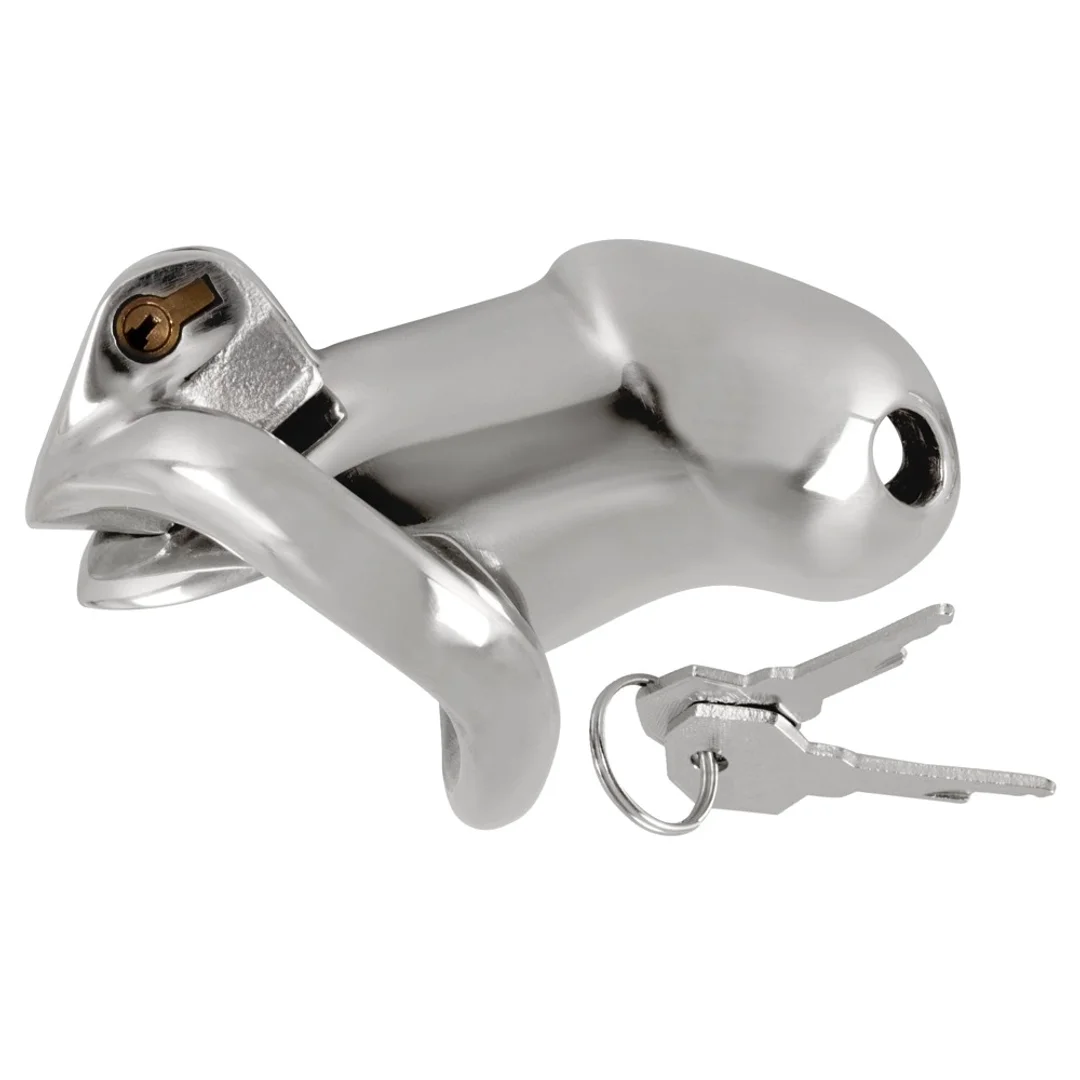 Fetish Collection Chastity Cage II metalowy system zabezpieczający 8,5 cm — zdjęcie 4