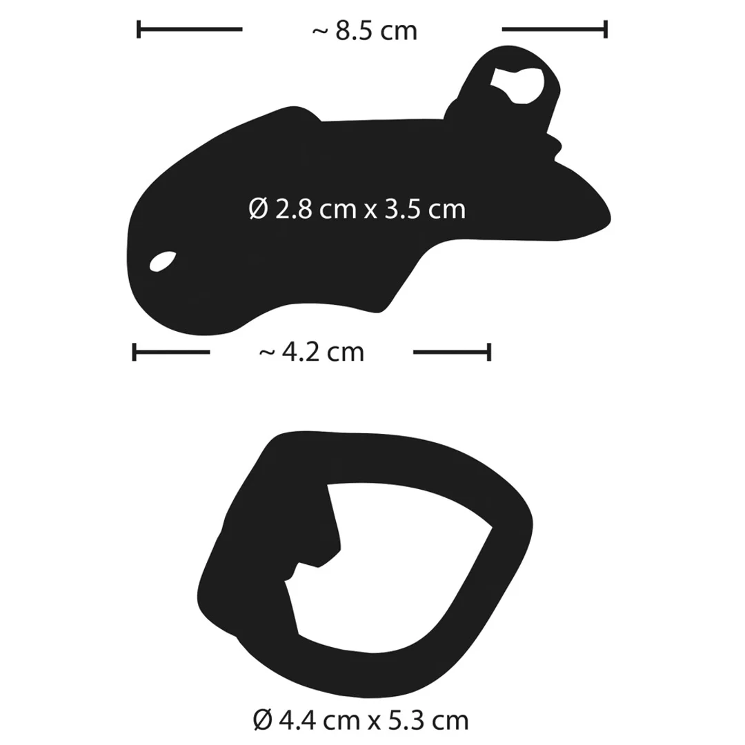 Fetish Collection Chastity Cage II metalowy system zabezpieczający 8,5 cm — zdjęcie 8