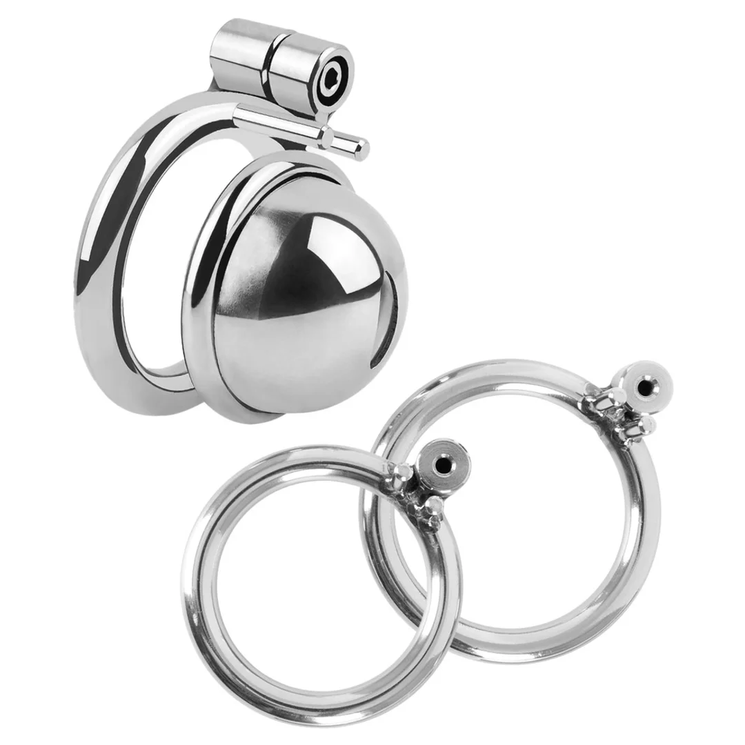 Fetish Collection Mini Cock Cage metalowy system zabezpieczający 4,3 cm — zdjęcie 2