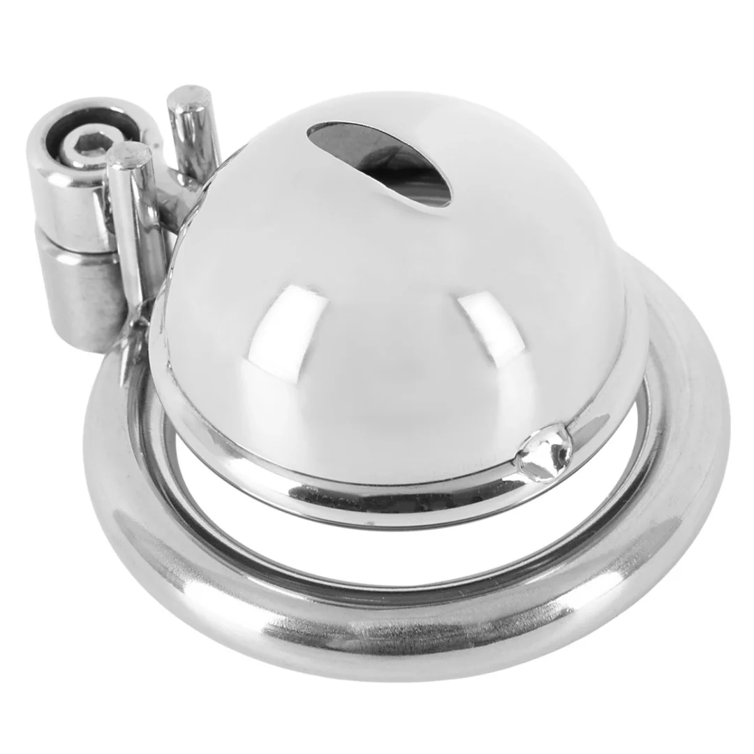 Fetish Collection Mini Cock Cage metalowy system zabezpieczający 4,3 cm — zdjęcie 4