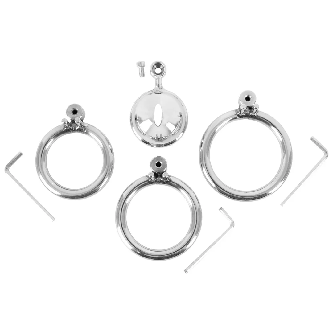 Fetish Collection Mini Cock Cage metalowy system zabezpieczający 4,3 cm — zdjęcie 8