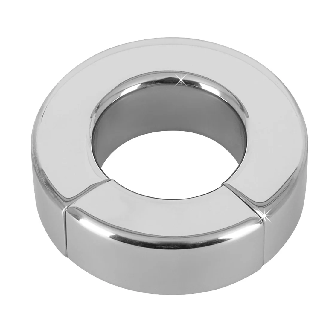 Fetish Collection stalowy pierścień magnetyczny 20 mm, srebrny — zdjęcie 2