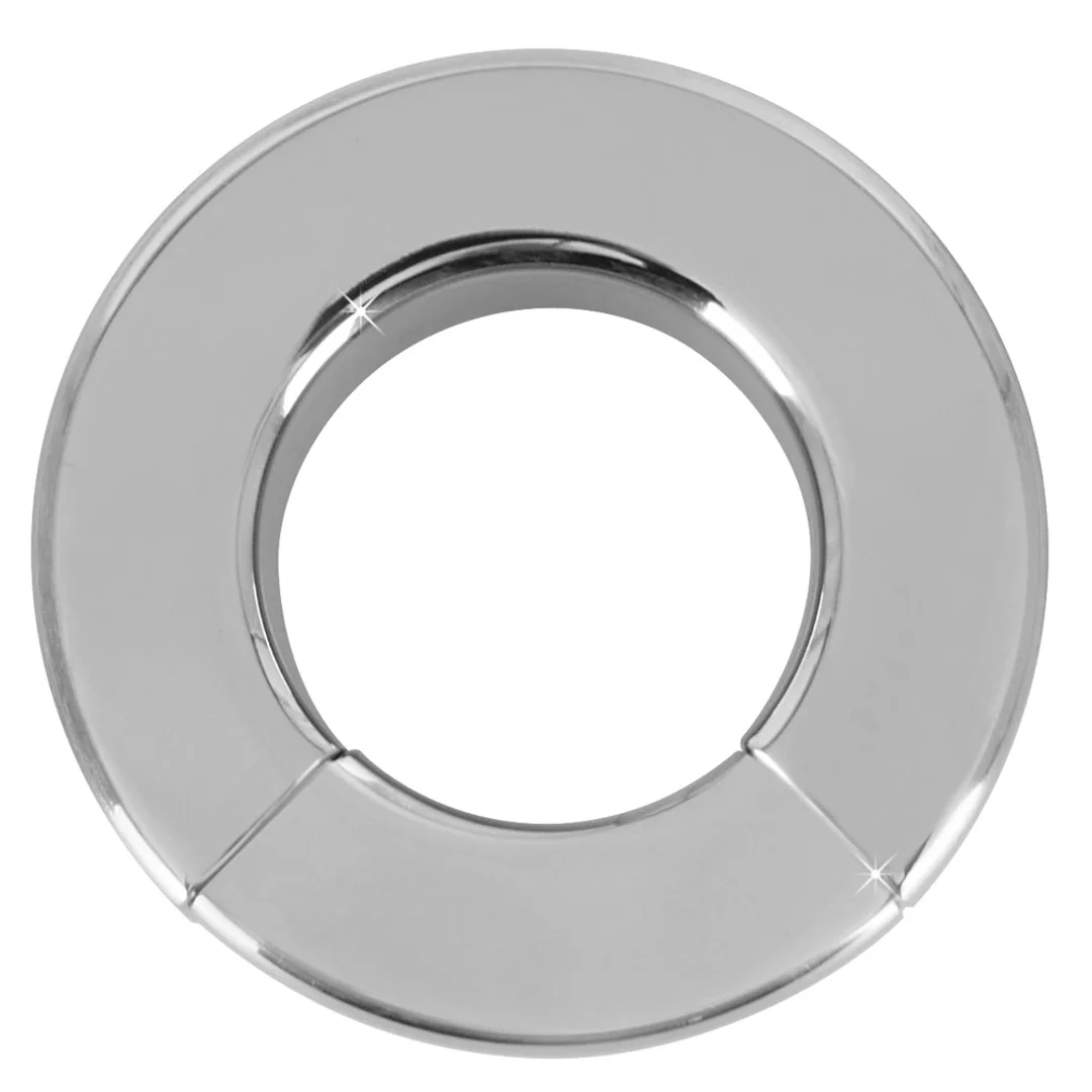 Fetish Collection stalowy pierścień magnetyczny 20 mm, srebrny — zdjęcie 3