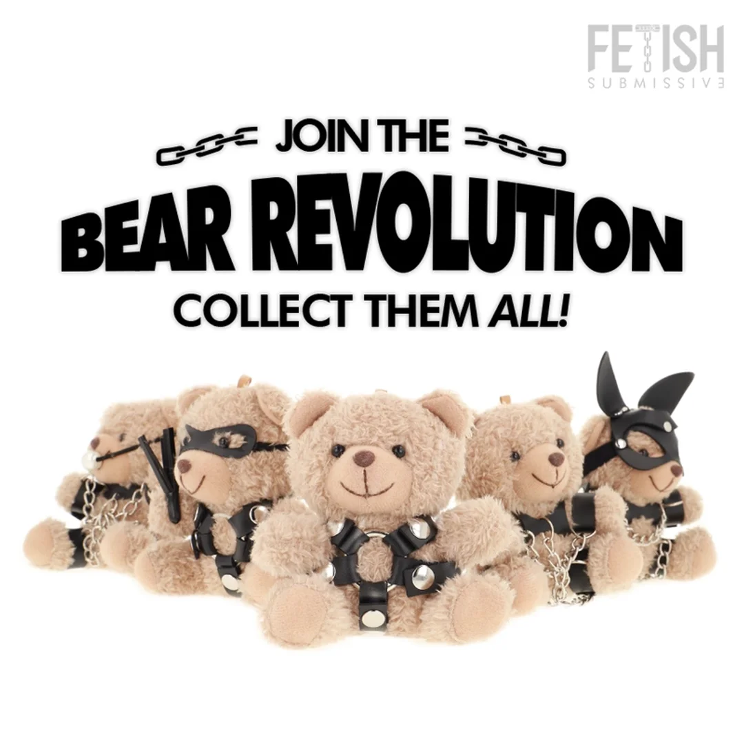 Fetish Submissive Bongo Teddy Bear Model 4 - kolekcjonerski pluszak z uprzężą — zdjęcie 7