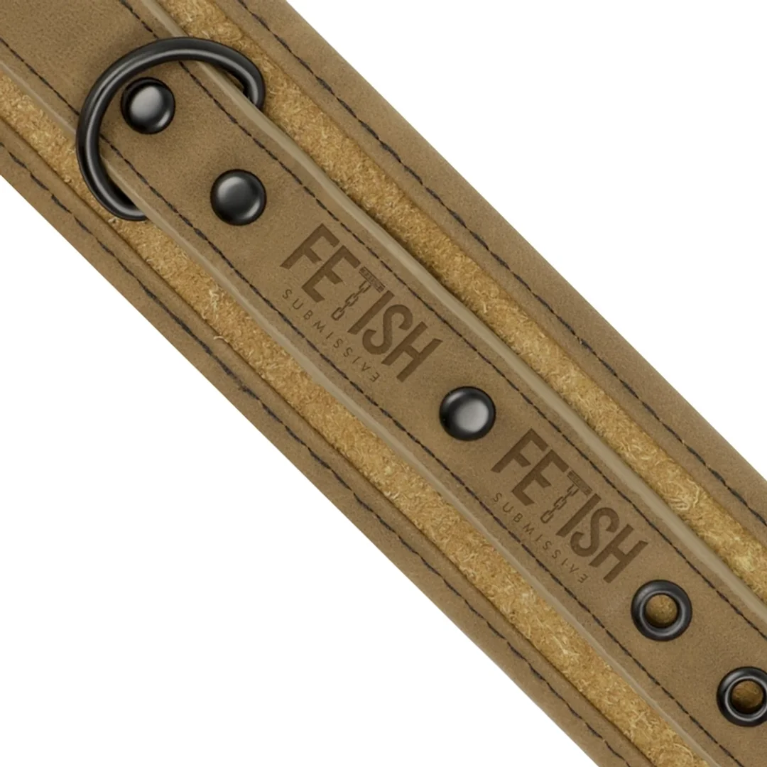 Fetish Submissive Origin kajdanki z wegańskiej skory neoprenowe czarne — zdjęcie 4
