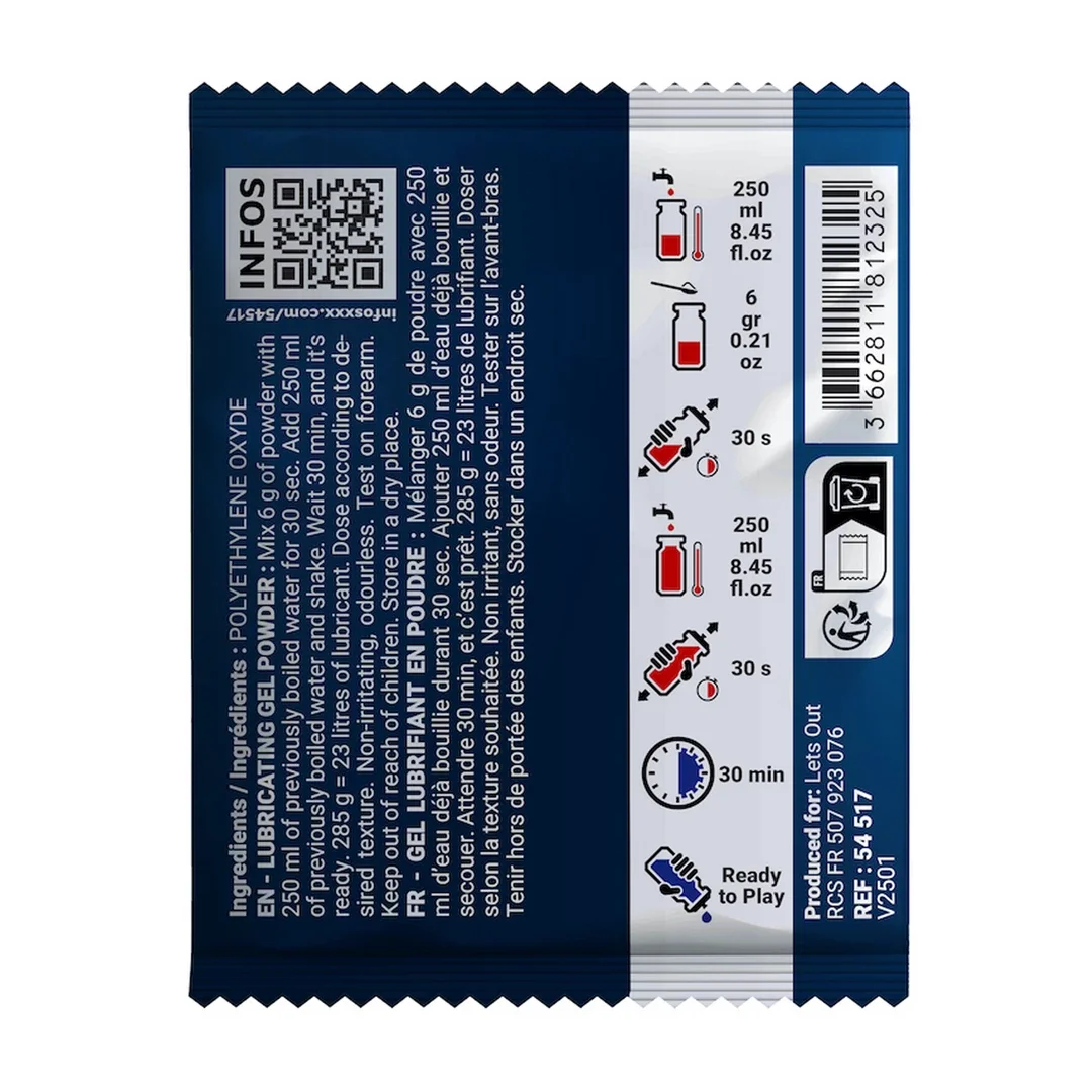 FF Powder Lubricant Saszetka 6g - Bezzapachowy koncentrat do żelu 500ml — zdjęcie 2