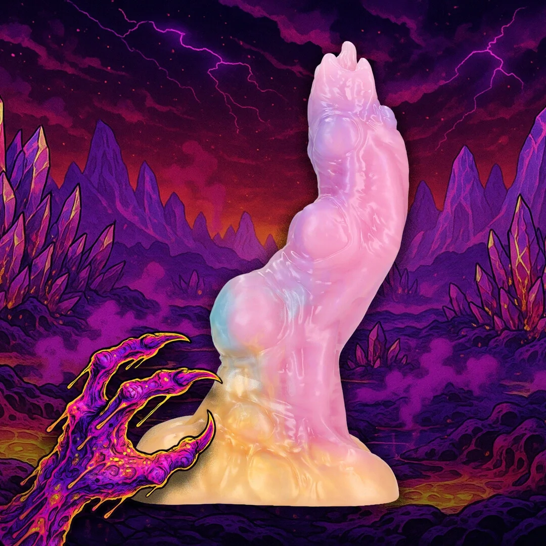Fiction Cock Rainbow Invader silikonowy model anatomiczny tęczowy — zdjęcie 4