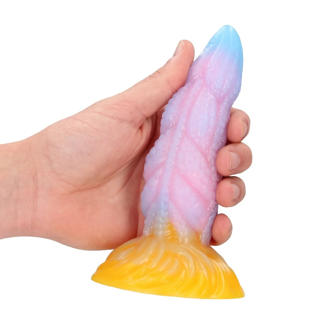 Fiction Cock Rainbow Stallion - silikonowy korek anatomiczny, tęczowy — zdjęcie 7