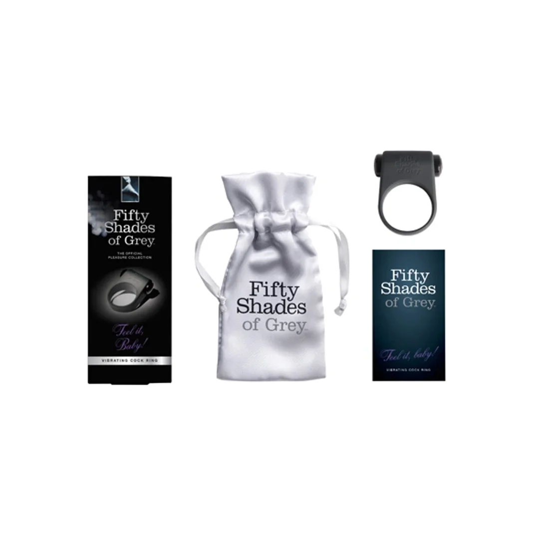 Fifty Shades of Grey Feel It Baby silikonowy pierścień wibrujący — zdjęcie 2