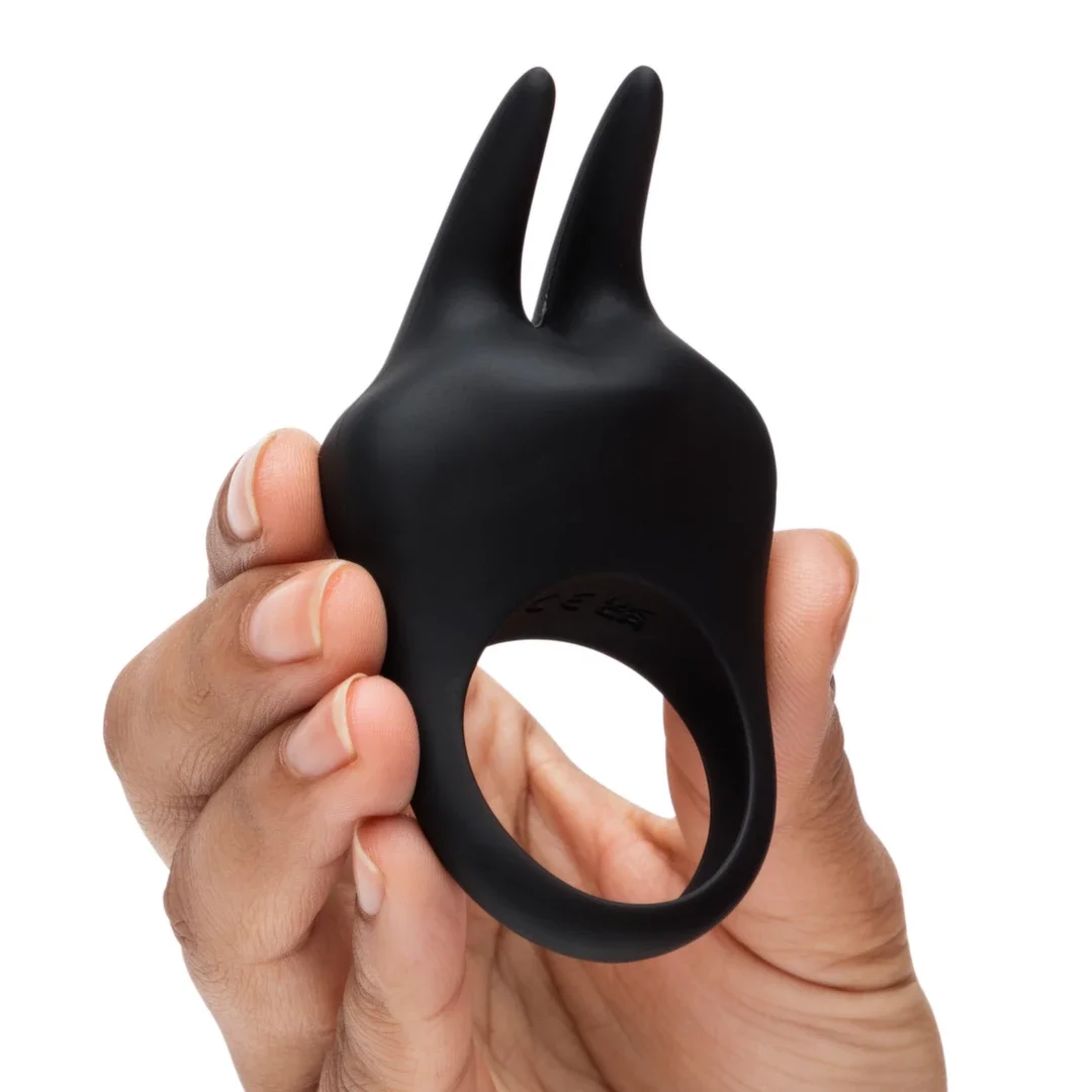 Fifty Shades of Grey Sensation Rabbit Ring silikonowy, ładowany USB — zdjęcie 5