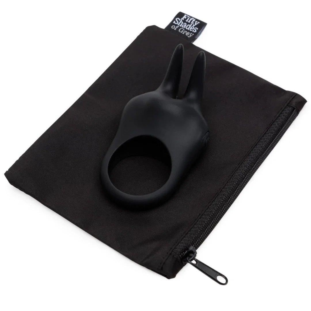 Fifty Shades of Grey Sensation Rabbit Ring silikonowy, ładowany USB — zdjęcie 7