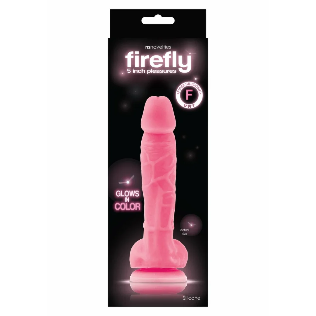 Firefly Dildo 5 inch silikonowy model świecący w ciemności 13 cm — zdjęcie 2