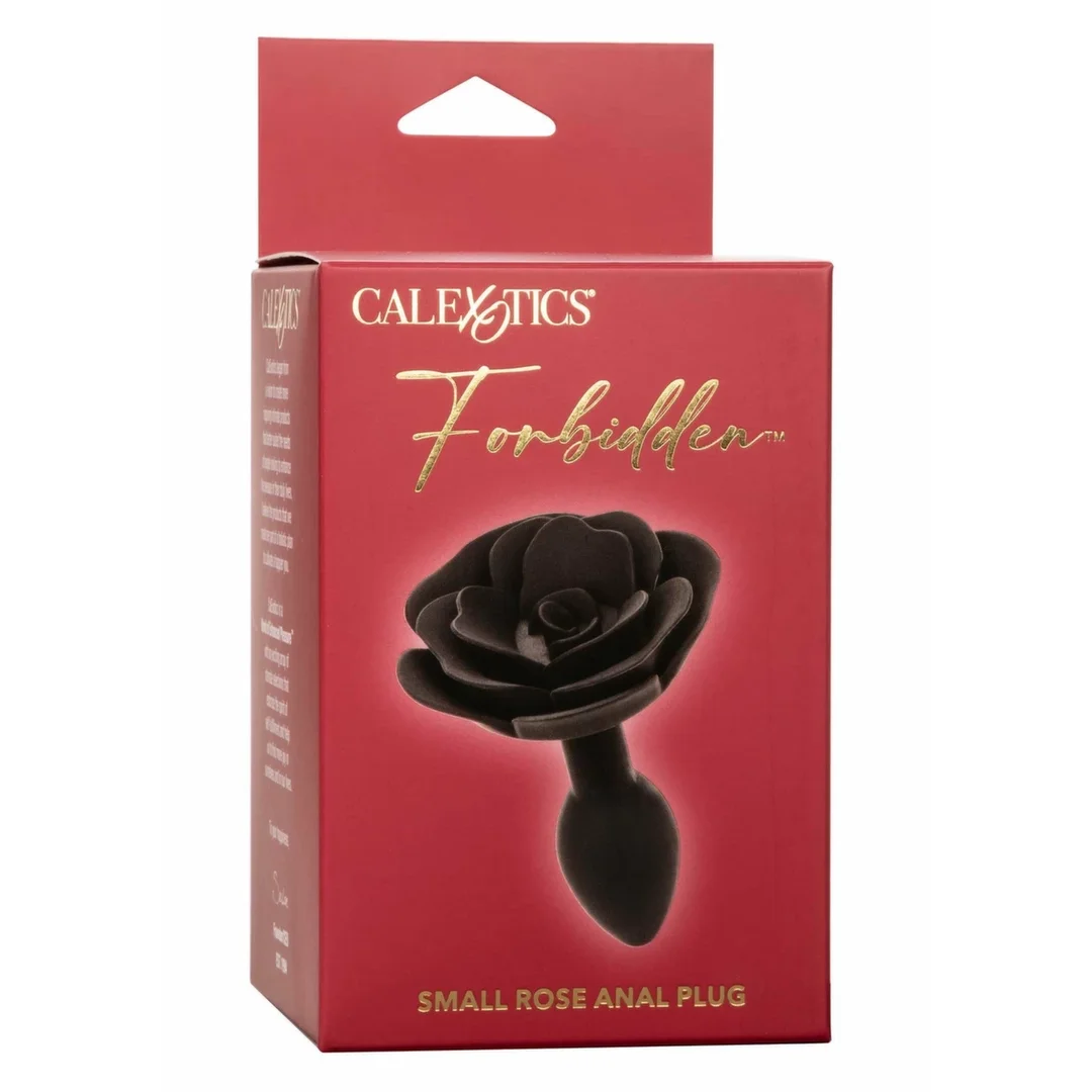 Forbidden Rose Anal Plug Small silikonowy ergonomiczny rożany — zdjęcie 3