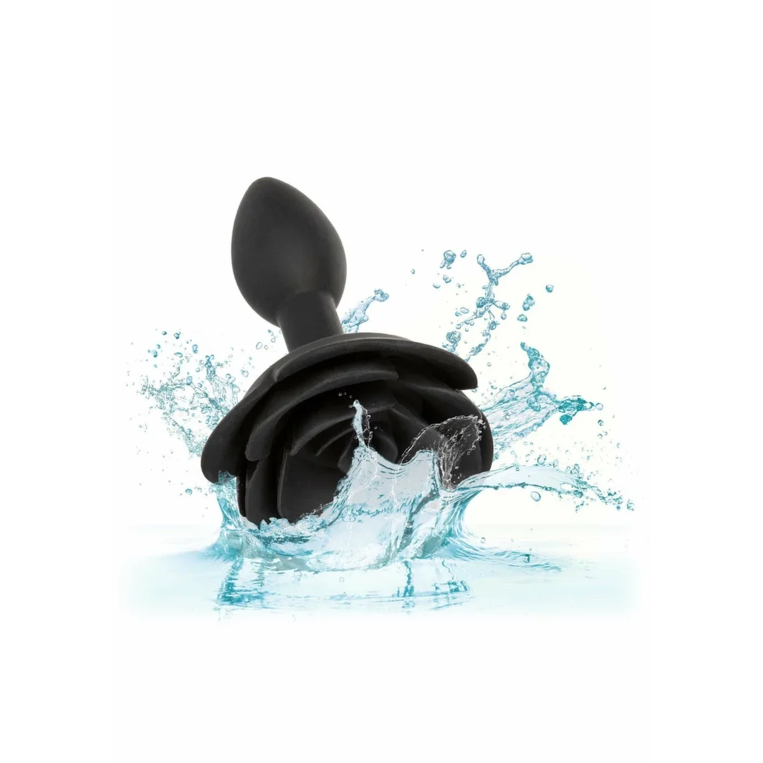 Forbidden Rose Anal Plug Small silikonowy ergonomiczny rożany — zdjęcie 6