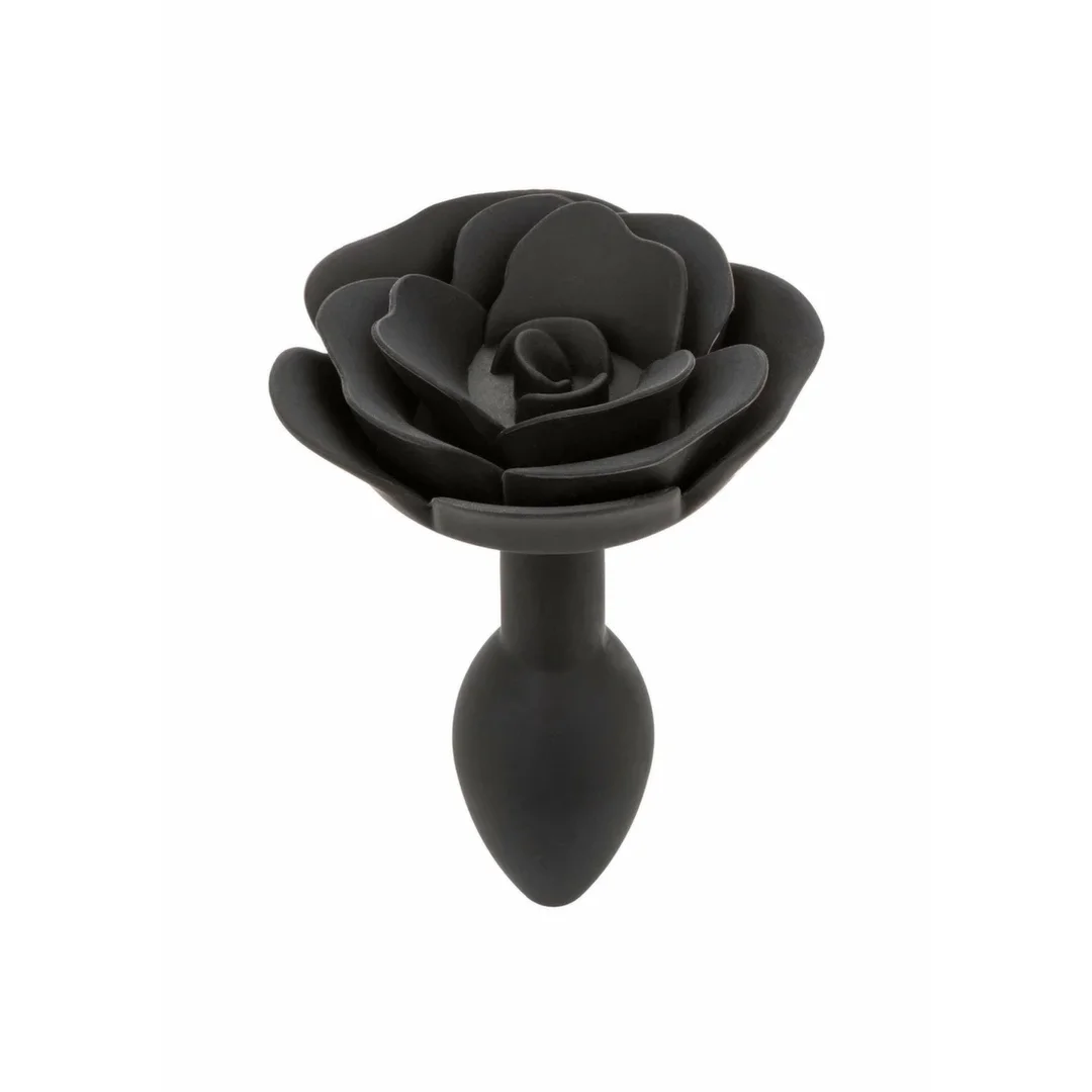 Forbidden Rose Anal Plug Small silikonowy ergonomiczny rożany — zdjęcie 8