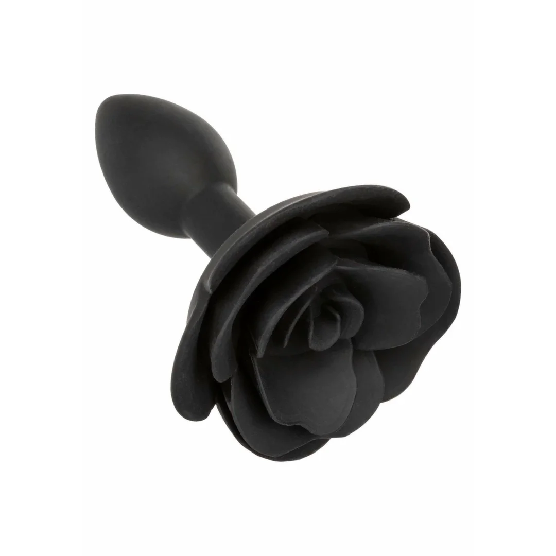 Forbidden Rose Anal Plug Small silikonowy ergonomiczny rożany — zdjęcie 10