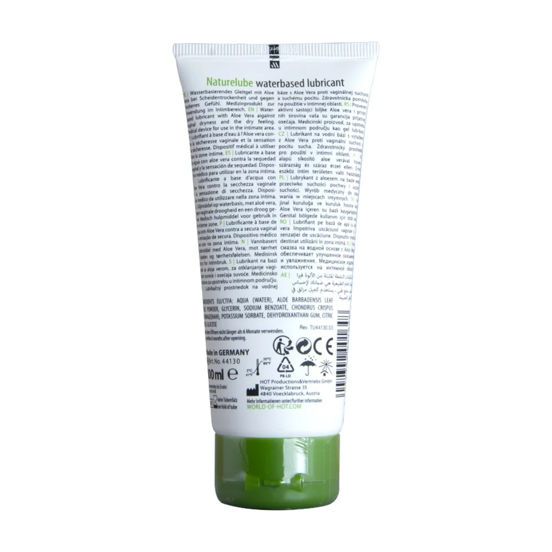 Hot Nature Lube Aloe Vera - lubrykant wodny, delikatny, 100 ml — zdjęcie 2