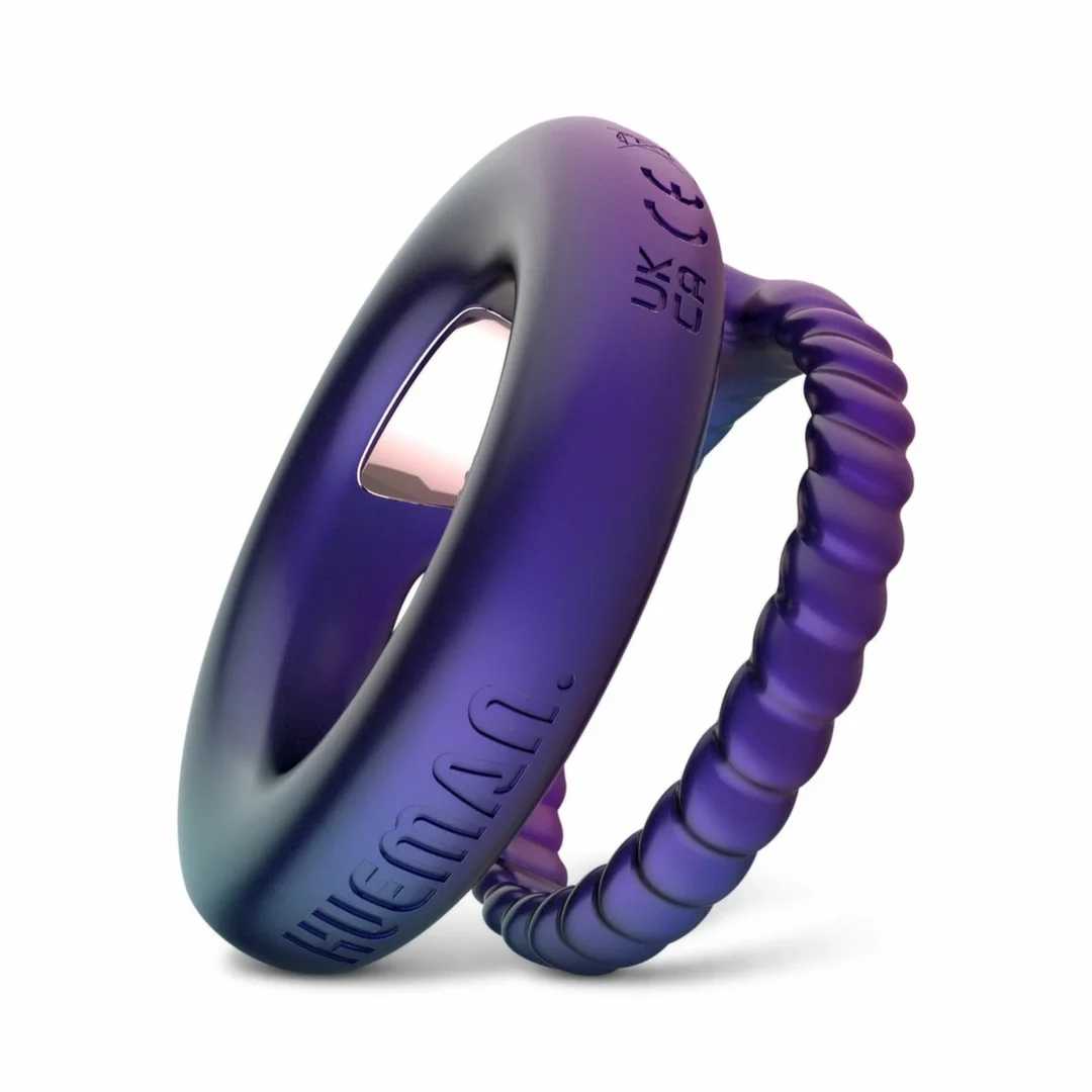 Hueman Jupiter - Pierścień Wibrujący Podwojny USB Fioletowy